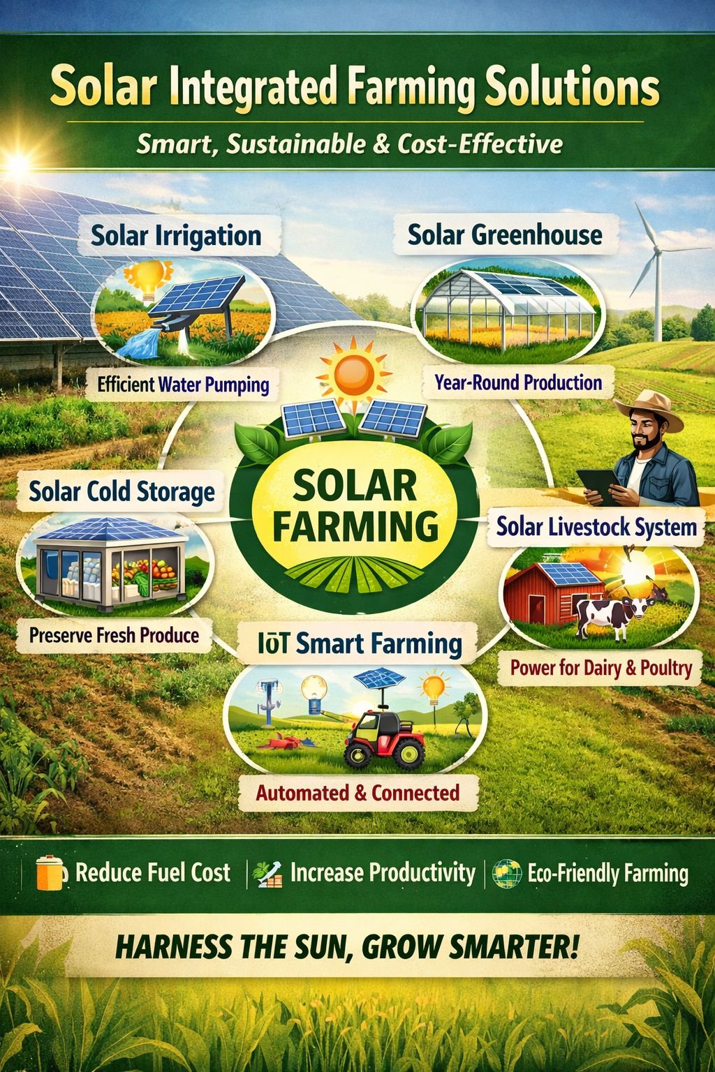 Solar Integrated Solutions for Farming (Agritech Sector)